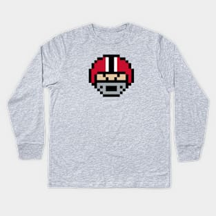 8-Bit Helmet - Atlanta Kids Long Sleeve T-Shirt